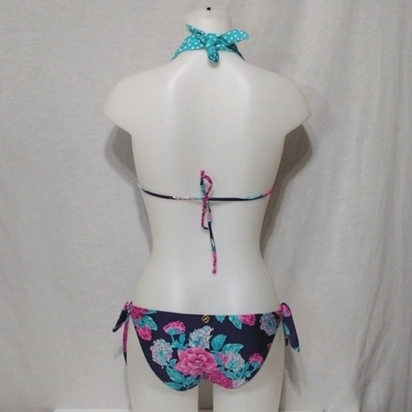 NWT VIX Paula Hermanny Floral Teeny Triangle 2 Piece Bikini Swimsuit Set Small - Picture 10 of 16